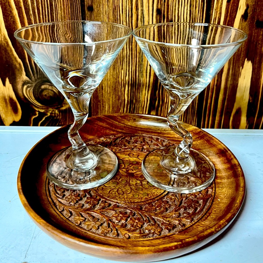Libbey Z Stem martini glasses